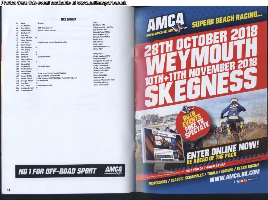 Event programme page