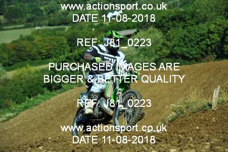 Photo: J81_0223 ActionSport Photography 11/08/2018 AMCA Cheltenham Spa SC - Brookthorpe  _2_MX1Juniors #158