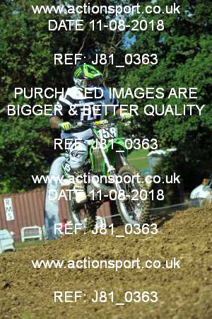 Photo: J81_0363 ActionSport Photography 11/08/2018 AMCA Cheltenham Spa SC - Brookthorpe  _2_MX1Juniors #158